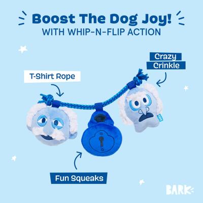 Show full view: BARK Marley & Gnarleys Chain Squeaky Dog Chew Toy, Small slide 4 of 7