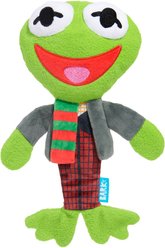 BARK Kermit the Frog as Bob Catch-It Squeaky Plush Dog Toy, Medium/Large