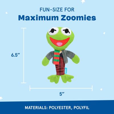 Show full view: BARK Kermit the Frog as Bob Catch-It Squeaky Plush Dog Toy, Small slide 3 of 7