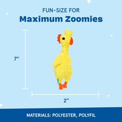 BARK Fozziwigs Rubber Chicken Squeaky Dog Chew Toy, Small slide 2 of 6