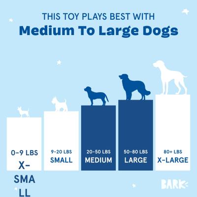 Show full view: BARK Going, Going, Gonzo Squeaky Dog Chew Toy, Medium slide 5 of 6