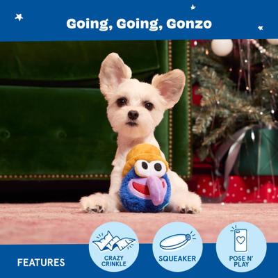 Show full view: BARK Going, Going, Gonzo Squeaky Dog Chew Toy, Small slide 4 of 7