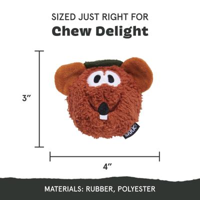 Show full view: BARK Rat N Roll Rizzo Squeaky Dog Chew Toy, Small slide 2 of 6