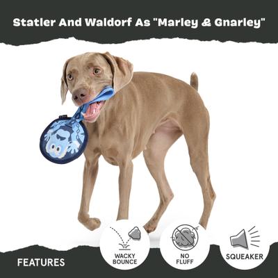 Show full view: BARK Statler & Waldorf as Marley & Gnarley Squeaky Dog Chew Toy, Large slide 4 of 8