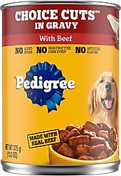 Pedigree Choice Cuts In Gravy, with Beef + Beef & Country Stew Canned Soft Wet Dog Food Variety Pack slide 2 of 9