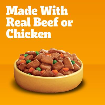 Show full view: Pedigree Big Dogs Adult Complete Nutrition Large Breed Roasted Chicken Flavor Dry Dog Food + Choice Cuts In Gravy Country Stew & Chicken & Rice Flavor Canned Wet Food Variety Pack slide 9 of 9