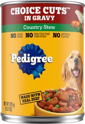 Pedigree Choice Cuts in Gravy Country Stew Adult Canned Wet Dog Food, 13.2-oz, case of 12