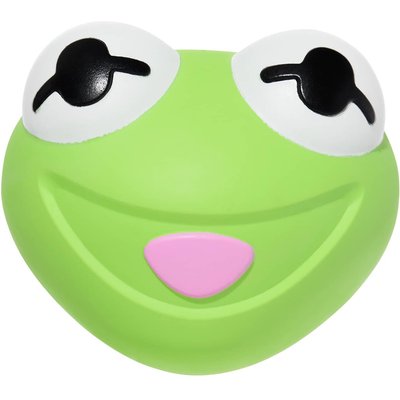 BARK BARK Kermit the Frog as Bouncing Bob Catch-It Squeaky Dog Chew Toy, Large