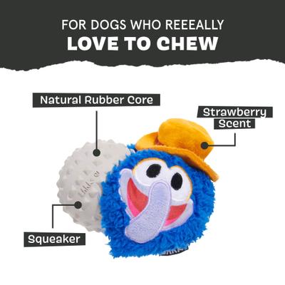 Show full view: BARK The Great Gonzo as Charles Lick-ens Squeaky Dog Chew Toy, Small slide 4 of 6
