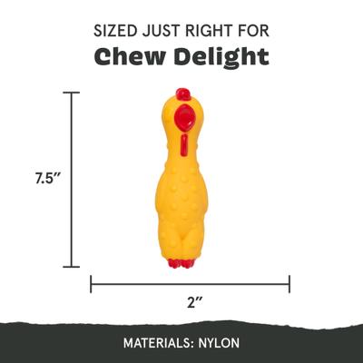 Show full view: BARK Fozziwig Factory Prop Chicken Tough Dog Chew Toy, Large slide 3 of 8