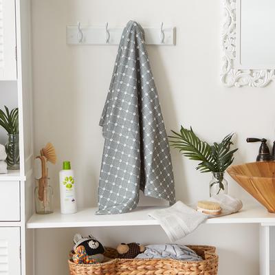 Show full view: Bone Dry Embroidered Microfiber Dog Towel, Gray, Large slide 3 of 6