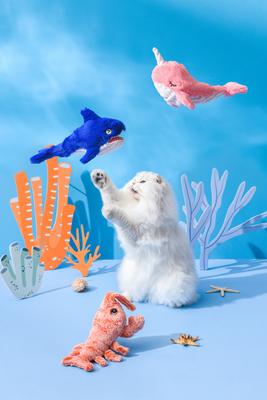 Show full view: EYS Jumping Lobster Flop & Jump Interactive Plush Cat Toy with Catnip slide 6 of 10