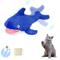 Show in main carousel: EYS Biting Shark Flop & Jump Interactive Plush Cat Toy with Catnip slide 2 of 9