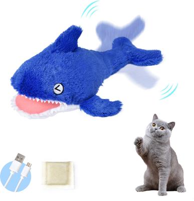 Show full view: EYS Biting Shark Flop & Jump Interactive Plush Cat Toy with Catnip slide 2 of 9