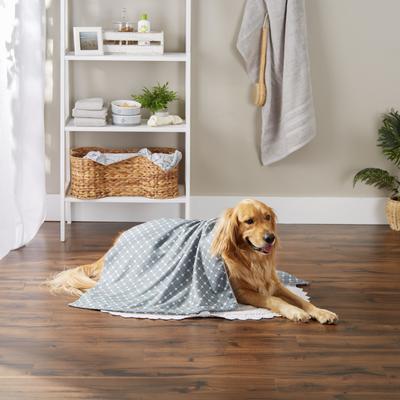 Show full view: Bone Dry Embroidered Microfiber Dog Towel, Gray, Large slide 4 of 6