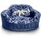 Show in main carousel: Dream Black Label Leopard Princess Dog & Cat Bed, Navy, Medium slide 1 of 8