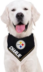 Pets First NFL Pittsburgh Steelers Personalized Dog Bandana, Large/X-Large slide 2 of 5