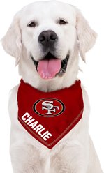 Pets First NFL San Francisco 49Ers Personalized Dog Bandana, Small/Medium slide 2 of 5