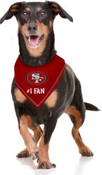 Pets First NFL San Francisco 49Ers Personalized Dog Bandana, Large/X-Large slide 2 of 5