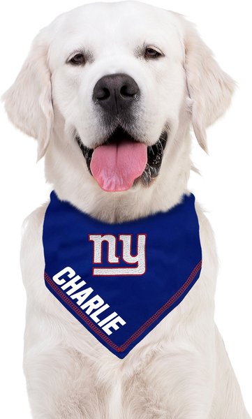 Show full view: Pets First NFL New York Giants Personalized Dog Bandana, Small/Medium slide 5 of 5