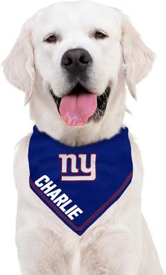 Show full view: Pets First NFL New York Giants Personalized Dog Bandana, Large/X-Large slide 5 of 5
