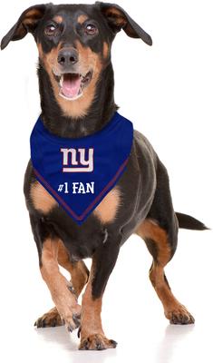 Show full view: Pets First NFL New York Giants Personalized Dog Bandana, Large/X-Large slide 4 of 5