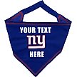 Show in main carousel: Pets First NFL New York Giants Personalized Dog Bandana, Small/Medium slide 1 of 5