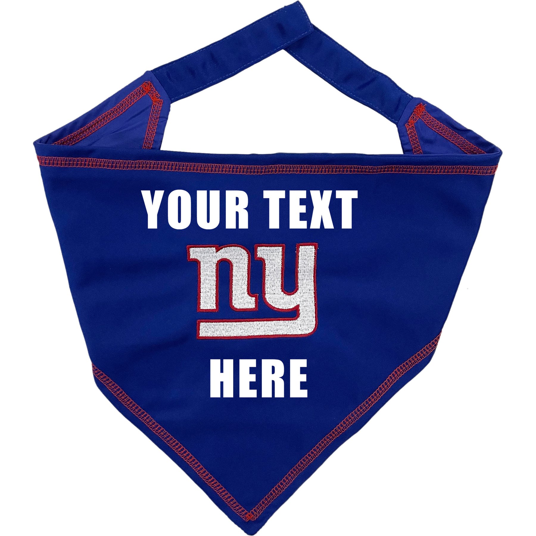 Pets First NFL New York Giants Personalized Dog Bandana, Large/X-Large