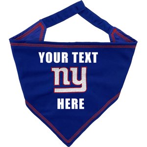 Pets First NFL New York Giants Personalized Dog Bandana, Small/Medium