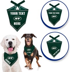 Pets First NFL New York Jets Personalized Dog Bandana, Small/Medium slide 2 of 5