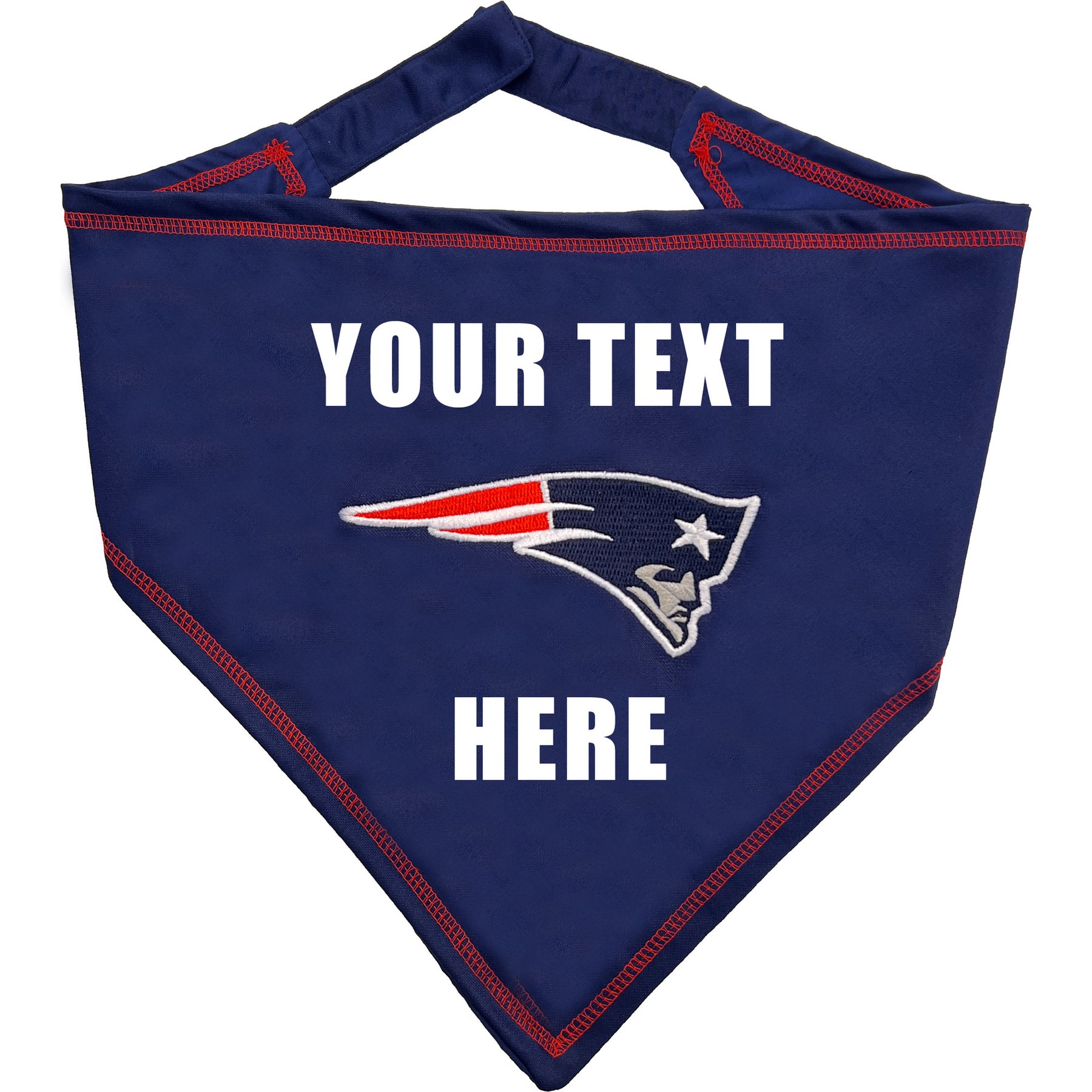 Pets First NFL New England Patriots Personalized Dog Bandana, Small/Medium