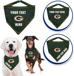 Pets First NFL Green Bay Packers Personalized Dog Bandana, Small/Medium slide 2 of 5