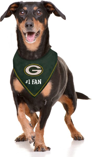 Show full view: Pets First NFL Green Bay Packers Personalized Dog Bandana, Large/X-Large slide 4 of 5