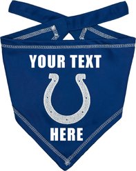 Pets First NFL Indianapolis Colts Personalized Dog Bandana, Small/Medium