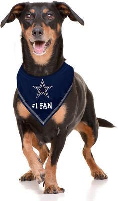 Show full view: Pets First NFL Dallas Cowboys Personalized Dog Bandana, Small/Medium slide 5 of 6