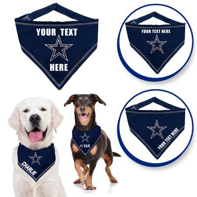Show full view: Pets First NFL Dallas Cowboys Personalized Dog Bandana, Small/Medium slide 4 of 6