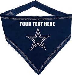 Pets First NFL Dallas Cowboys Personalized Dog Bandana, Large/X-Large