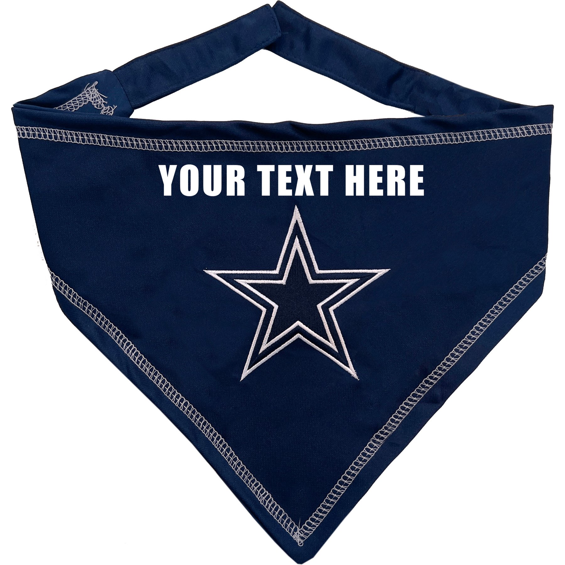 Pets First NFL Dallas Cowboys Personalized Dog Bandana, Large/X-Large