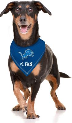 Show full view: Pets First NFL Detroit Lions Personalized Dog Bandana, Large/X-Large slide 5 of 6