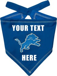 Pets First NFL Detroit Lions Personalized Dog Bandana, Large/X-Large