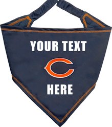 Pets First NFL Chicago Bears Personalized Dog Bandana, Small/Medium