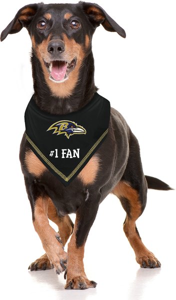 Show full view: Pets First NFL Baltimore Ravens Personalized Dog Bandana, Small/Medium slide 4 of 5