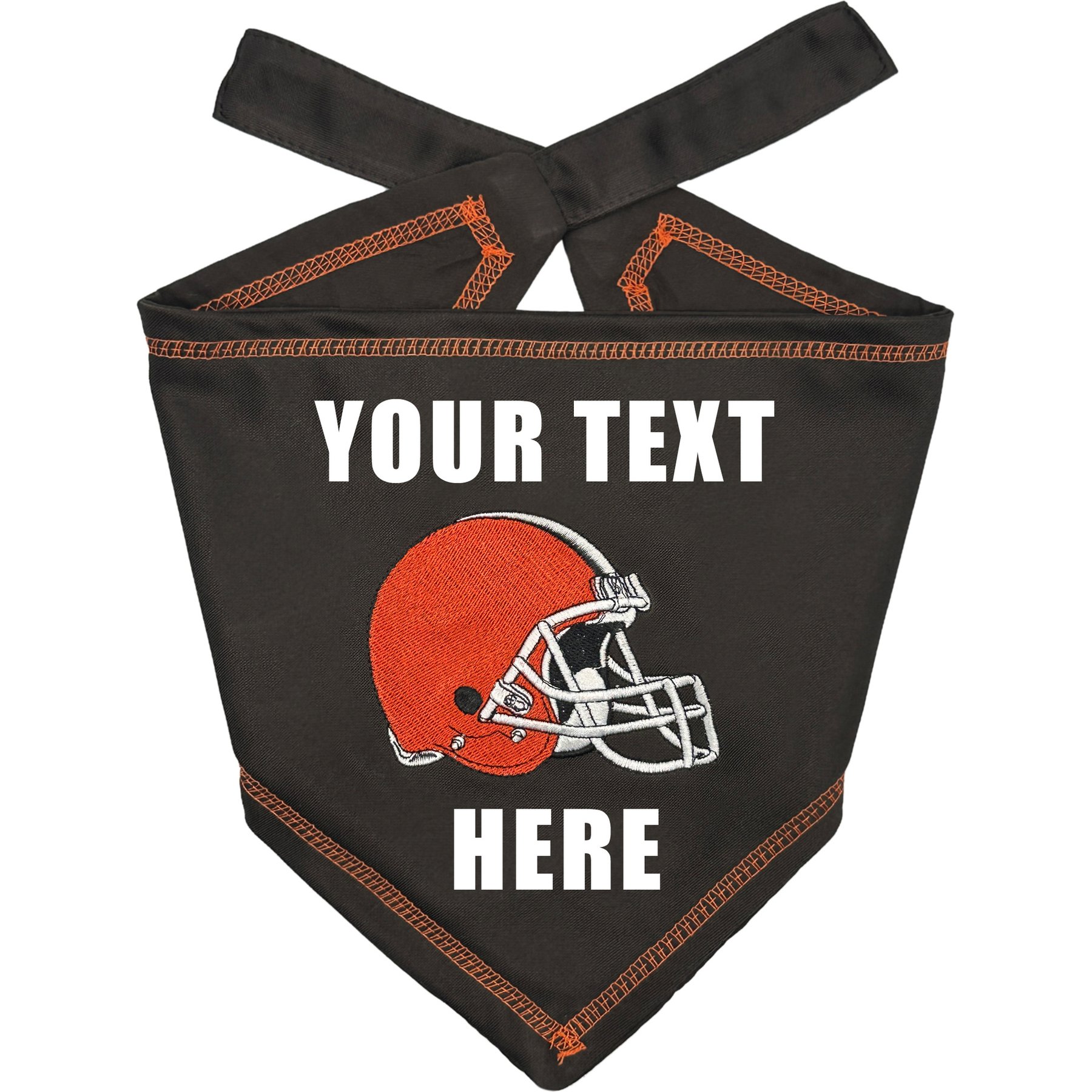 Pets First NFL Cleveland Browns Personalized Dog Bandana, Small/Medium