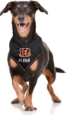 Show full view: Pets First NFL Cincinnati Bengals Personalized Dog Bandana, Small/Medium slide 4 of 5
