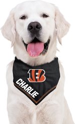 Pets First NFL Cincinnati Bengals Personalized Dog Bandana, Large/X-Large slide 2 of 5