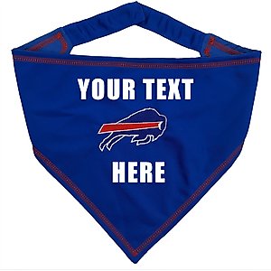 Pets First NFL Buffalo Bills Personalized Dog Bandana, Large/X-Large