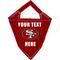 Show in main carousel: Pets First NFL San Francisco 49Ers Personalized Dog Bandana, Large/X-Large slide 1 of 6