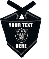 Pets First NFL Oakland Raiders Personalized Dog Bandana, Small/Medium