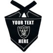 Show in main carousel: Pets First NFL Oakland Raiders Personalized Dog Bandana, Small/Medium slide 1 of 5