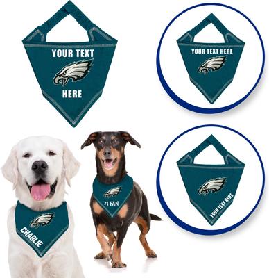 Show full view: Pets First NFL Philadelphia Eagles Personalized Dog Bandana, Large/X-Large slide 3 of 5